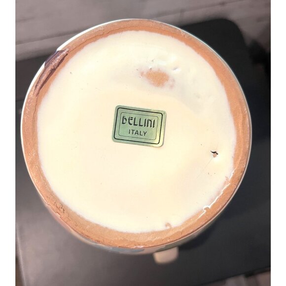 Hand-Painted Italian Bellini Ceramic Pitcher With Fruit & Leaf Design - Picture 6 of 6